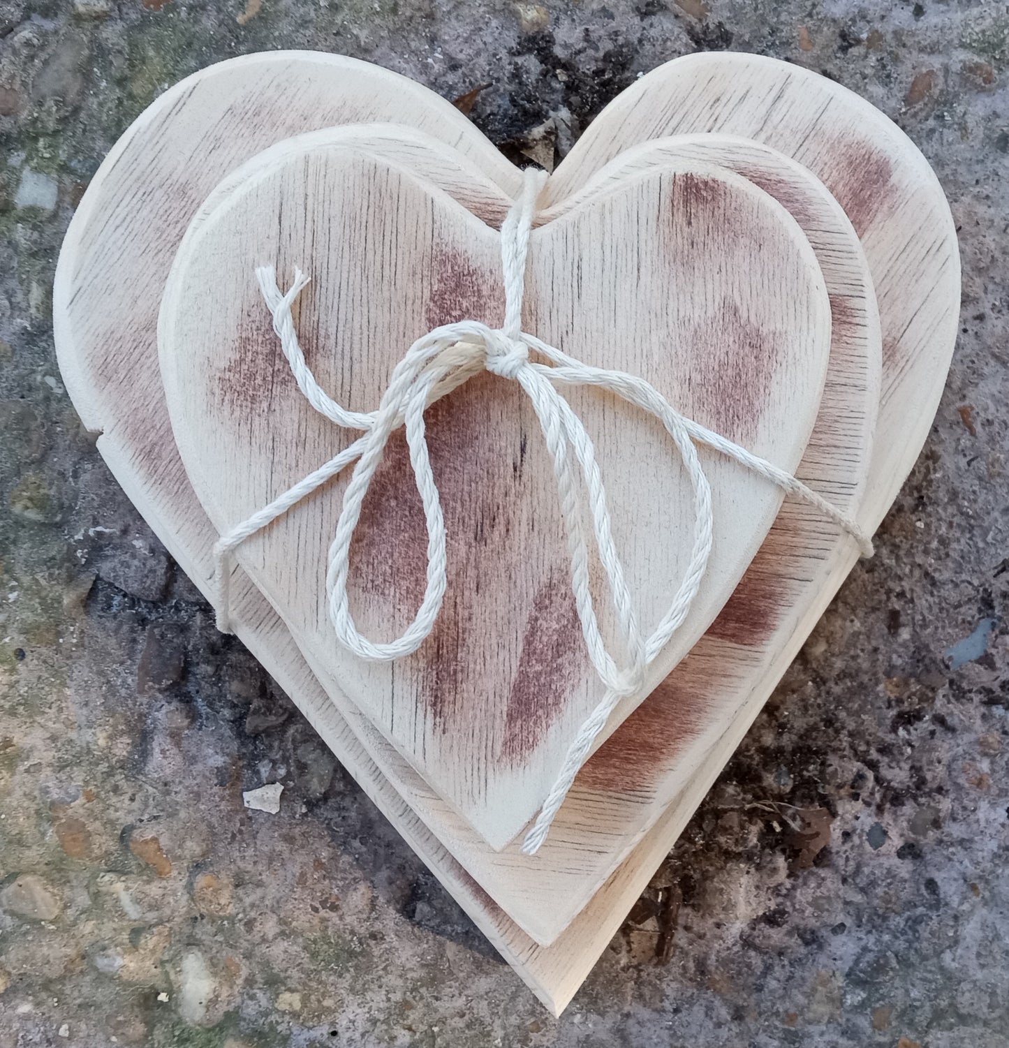 Wood Hearts - 3 Pack